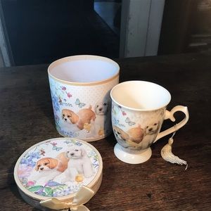 New in Gift Box/ Puppy Mug w Chick